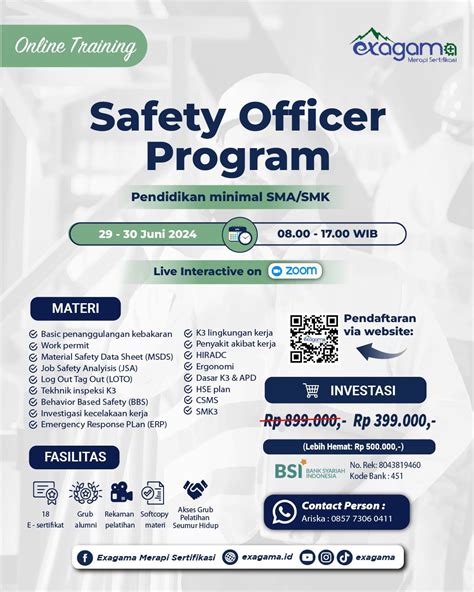 Sertifikat Safety Officer