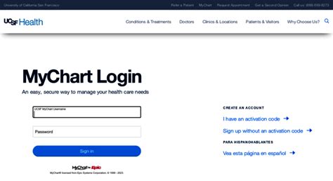 Sf Health Network Mychart
