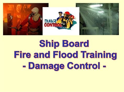 Shipboard Damage Control Training