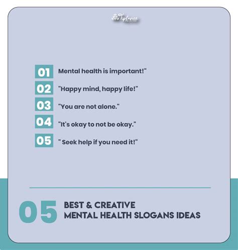 Short Mental Health Slogans