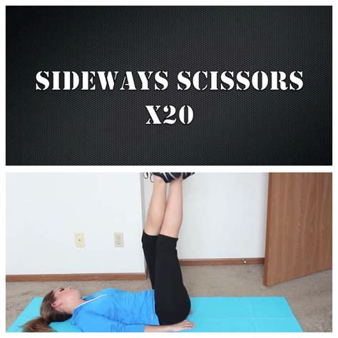 Sideways Scissors Exercise