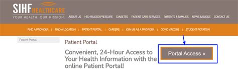 Sihf Healthcare Portal