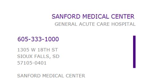 Sioux Falls Hospital Phone Number