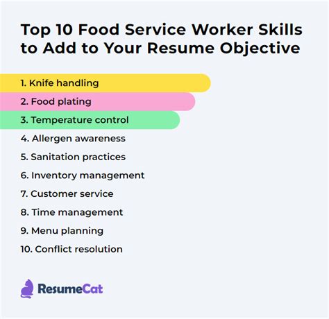 5 Food Service Skills