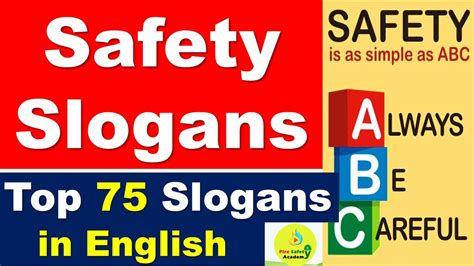 Slogan Safety In English