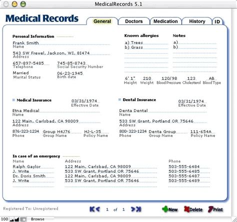 Smith Clinic Medical Records