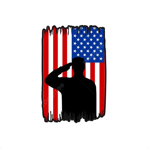 Soldier With Flag Png