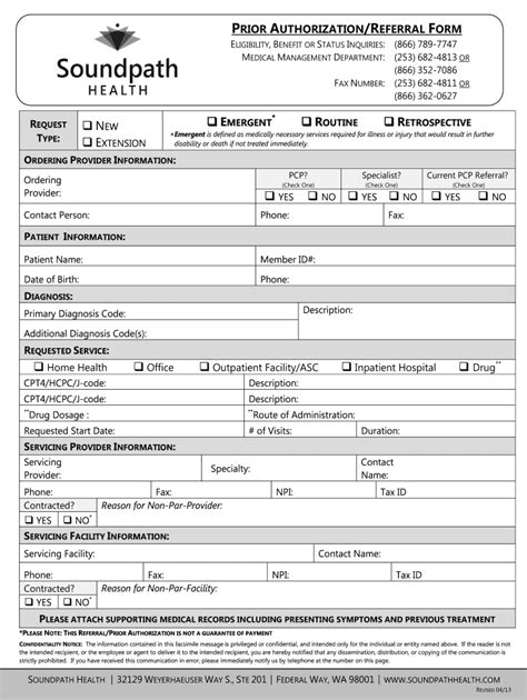 Sound Health And Wellness Prior Authorization Fill Out Sign Online Dochub