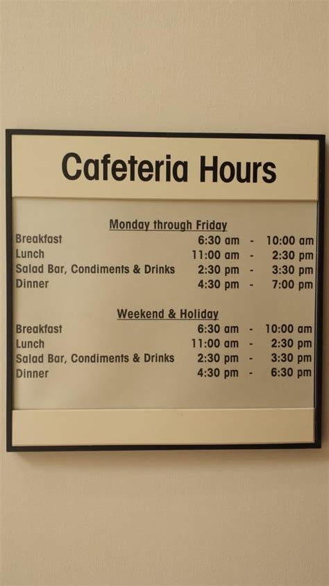 St Anne S Hospital Cafeteria Menu