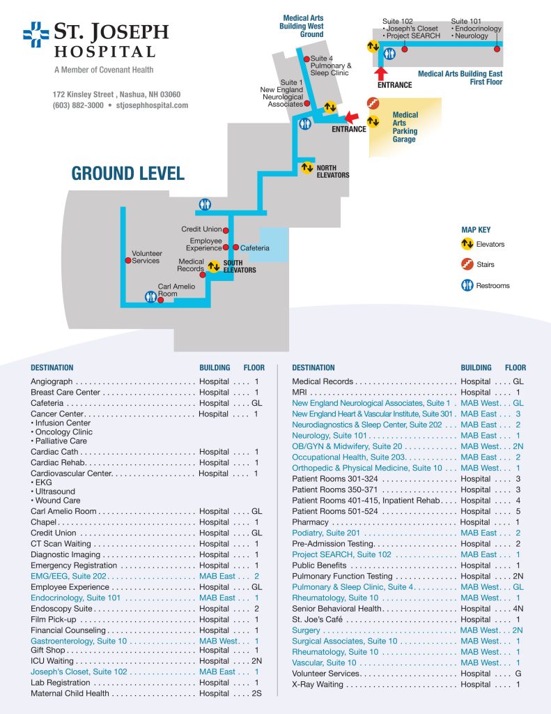 St Joseph Mercy Hospital Map