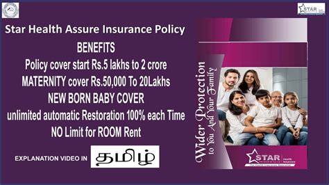 Star Health Assure Health Insurance Plan Explanation Video In Tamil