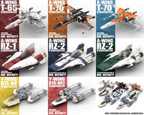 Star Wars All Wing Fighters