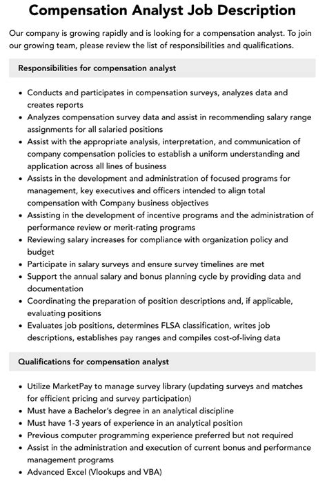 Stellis Health Compensation Analyst Job Description