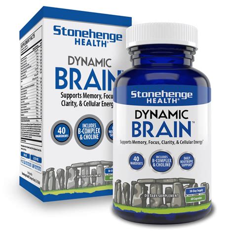 Stonehenge Health Dynamic Brain Supplement Memory Focus Amp Clarity Formulated With 40 Unique