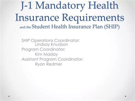 Student Health Insurance Plan Ship