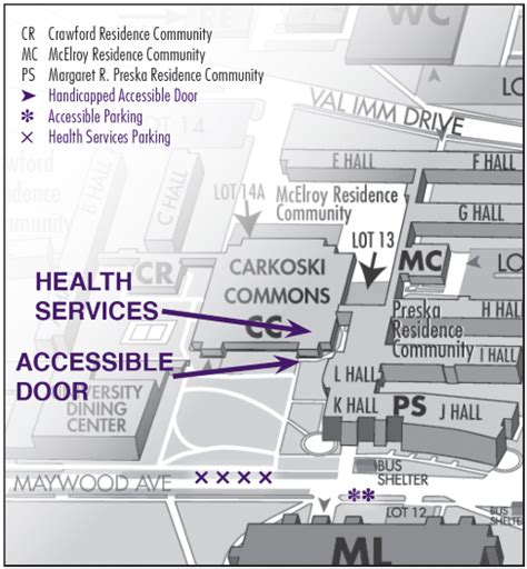 Student Health Services Location