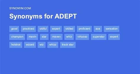 Synonyms For Adeptness