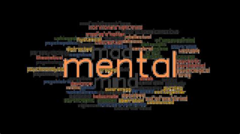 Synonyms For Mental Health Disorders