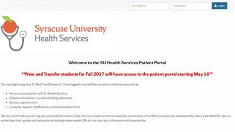 Syracuse Patient Portal