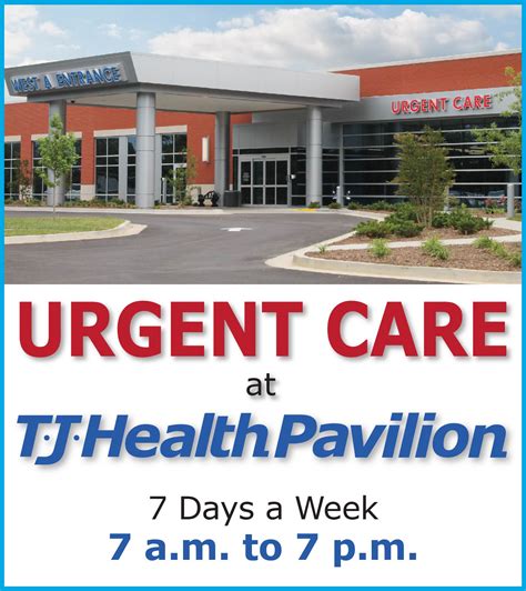 T J Pavilion Urgent Care Hours