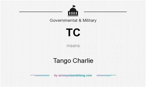 Tango Charlie Meaning In Army