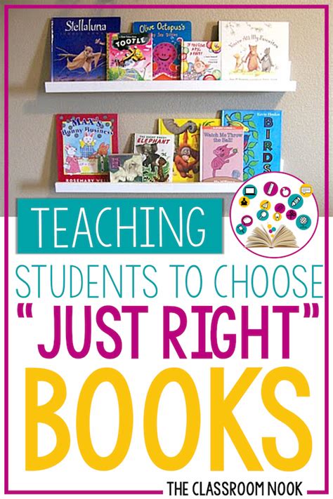 Teaching Students To Choose Amp Quot Just Right Amp Quot Books During Independent Reading The Classroom Nook