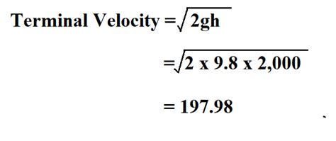 Terminal Speed Calculator