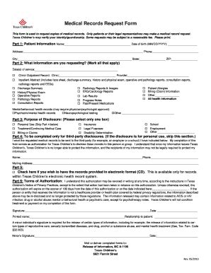 Texas Health Resources Request Records