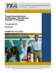 Texes Health Ec 12 Preparation Manual