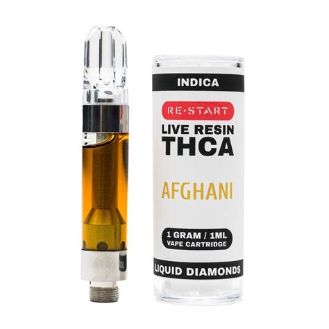 Thca Vape Cart Purple Afghani 1Ml Indica Live Resin Restart Cbd Thc