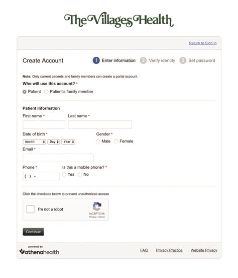 The Colony Villages Patient Portal