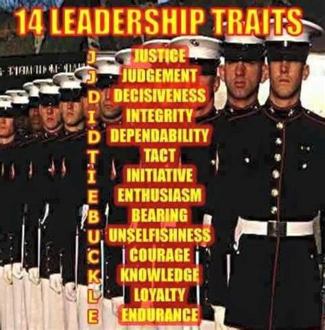 The Marine Corps Leadership Traits Jjdidtiebuckle The 14 Principles Essential For Every