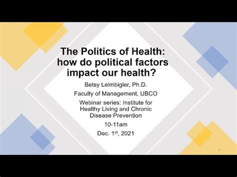 The Politics Of Health How Do Political Factors Influence Our Health Youtube