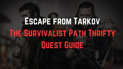 The Survivalist Path Tarkov