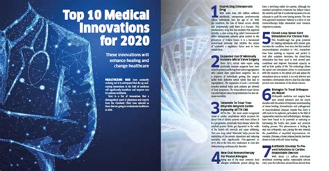 The Top 10 Medical Innovations Of 2020