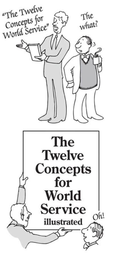 The Twelve Concepts For World Service Illustrated Steps