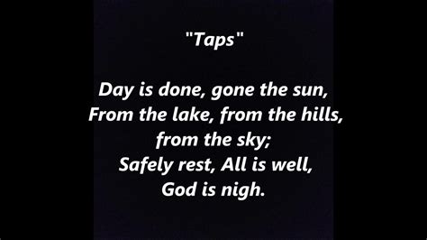 Taps Lyrics and Meaning