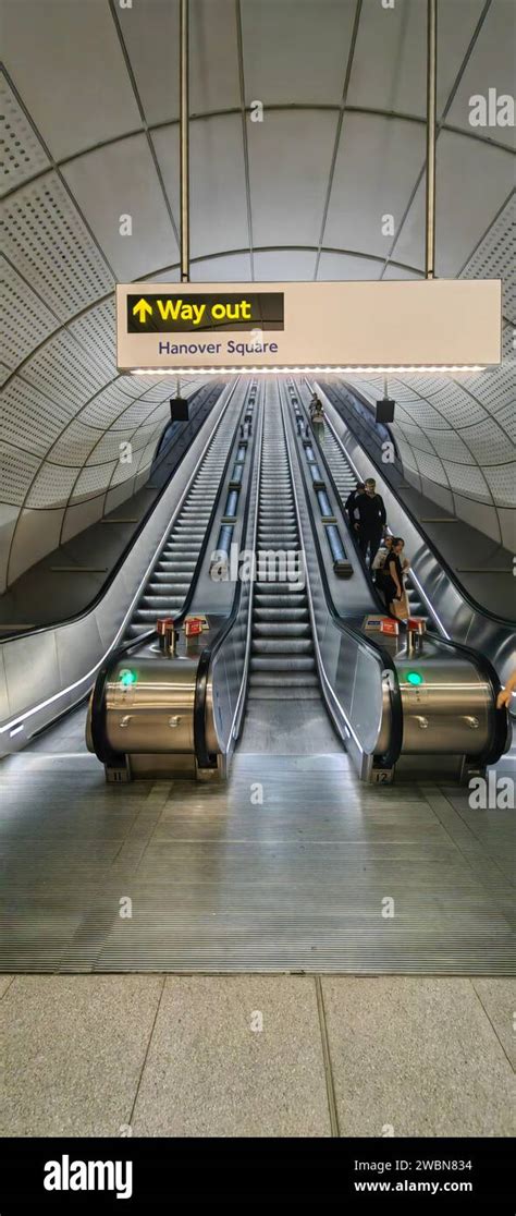 These Bond Street Escalators From The Tube Station Are The Longest On The Elizabeth Line In