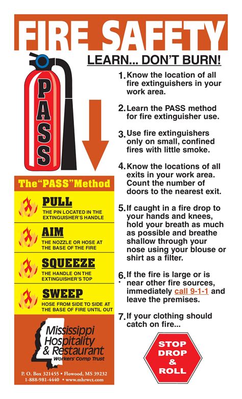 Tips For Fire Action Emergency Health And Safety Poster Workplace Safety And Health Fire