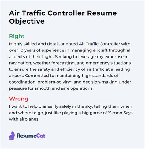 Top 16 Air Traffic Controller Resume Objective Examples