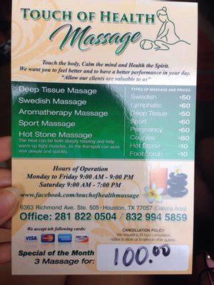 Touch Of Health Massage Houston