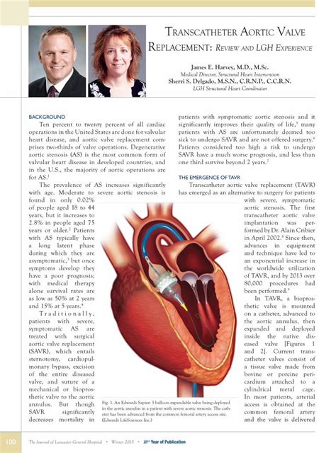 Transcatheter Aortic Valve Replacement Past Present And Future Srinivasan 2024 Clinical Cardiology Wiley Online Library