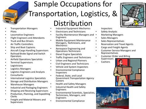 Transportation Distribution And Logistics Career