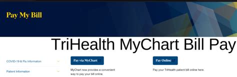 Trihealth Mychart Pay Bill