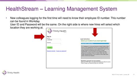 Trinity Healthstream Learning Log In