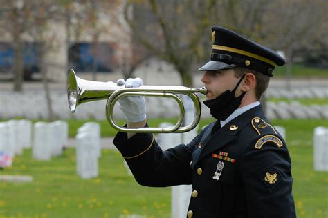 Trumpet Song At Military Funeral