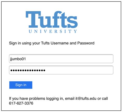 Tufts Login