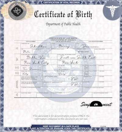 Tuscaloosa Alabama Birth Certificate