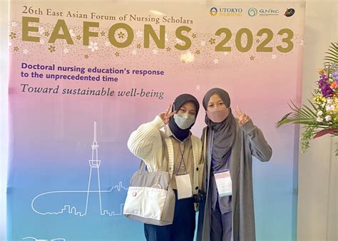 Two Nursing Students Present Their Paper At The 26Th East Asian Forum Of Nursing Scholars 2023 International Office