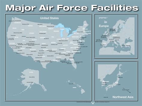 U S Air Force Bases Map